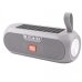 Колонка портативна з сонячною панеллю T&G TG182 Bluetooth FM сірий