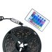 Світлодіодна стрічка самоклейна 5 м LED RGB 5050 з пультом чорний