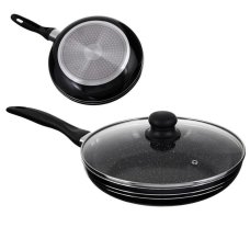 Сковорідка мармурове покриття Unique UN-5161 з кришкою діаметр 18 см