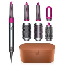 Стайлер багатофункційний Hair Brush (Дайсон) 5в1 з кейсом 1000 Вт ver.2 сірий з рожевим