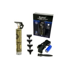 Тример для стрижки волосся та бороди Kemei KM-1974A 4в1 USB 1200 mAh золотистий