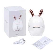 Зволожувач повітря Зайчик Humidifiers Rabbit ультразвуковий 200 мл білий