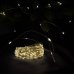 Світлодіодна гірлянда-нитка мідний дріт 200 LED Роса D-Top-21 USB з пультом крапля 20 м теплий білий