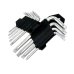 Набір шестигранних ключів 9в1 729-38 зірочка torx сріблястий