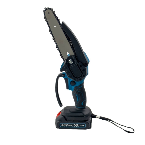 Ланцюгова пила акумуляторна міні 2 акумулятора шина 15 см з кейсом 48 В