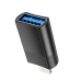 Перехідник Apple Lightning M/USB F HOCO UA17 чорний