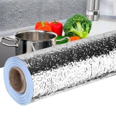 / Плівка кухонна, самоклеюча, маслостійка, для кухні, 60смх5м, срібний