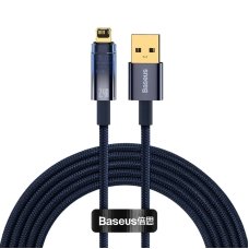 Кабель USB/Apple Lightning 2 м Baseus Explorer Auto Power-Off 2.4 А синій