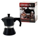Кавоварка гейзерна алюмінієва Empire EM-6611 Граніт V 200 мл чорний