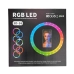 Кільцева лампа 36 см 3D-36 USB LED RGB з тримачем