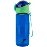 Пляшка для води Kite K25-400-3 з ремінцем 530 мл синій
