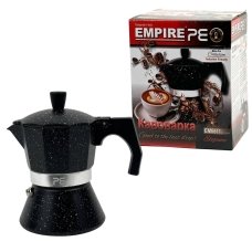 Кавоварка гейзерна алюмінієва Empire EM-6611 Граніт V 200 мл чорний