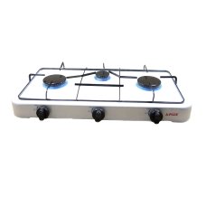 /Газова настільна портативна плита на 3 конфорки А-Плюс 2107, білий