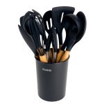 Кухонний набір MAGIO MG-1141 настільний 11 предметів силікон чорний