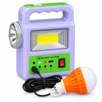 Фонарь с солнечной панелью и 1 лампой JA-2005S (2500 mAh/DC 5V 0.5A) (A-2447) new