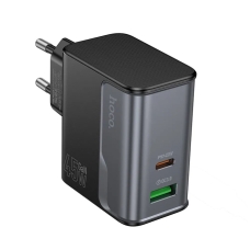 Зарядний блок живлення USB+Type-C HOCO CS74A Star Speed 45 W чорний