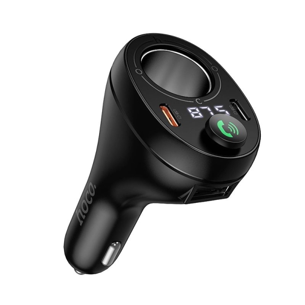 АЗП з FM-модулятором HOCO E88 Star 35W(2C) cigarette lighter car BT FM transmitter Black new