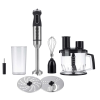Блендер занурювальний з чашею 7в1 Ergo EHB-7500 1000 Вт 1.7 л сріблястий з чорним
