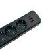 Мережевий фільтр-подовжувач 4 розетки Q603 2хUSB Type-C 2.1 А 2 м чорний Мережевий фільтр-подовжувач 4 розетки Q603 2хUSB Type-C 2.1 А 2 м чорний