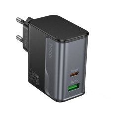 Зарядний блок живлення USB+Type-C HOCO CS74A Star Speed 45 W чорний