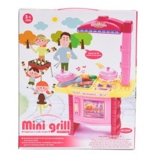 Дитячий ігровий набір 9в1 Кухня Mini grill 3807 зі звуковими та світловими ефектами