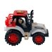 Іграшковий трактор 1035A пластик 14 см інерційний білий з червоним