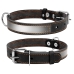 Нашийник для собак М світловідбиваючий Collar 02491 шкіра 25 мм 38-50 см чорний
