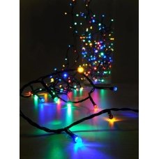 / Світлодіодна гірлянда-нитка чорний дріт 120 LED Euro Led 10 м 8 режимів мульти