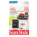 Карта пам'яті 64 GB San Disk Ultra MicroSDXC UHS-1 Class 10 A1 з адаптером білий з сірим