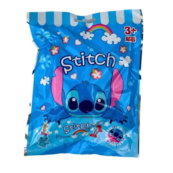 М'яка іграшка-брелок сюрприз Стіч 25-381 10 см блакитний