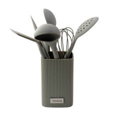 Кухонний набір MAGIO MG-1131 настільний 8 предметів силікон сірий