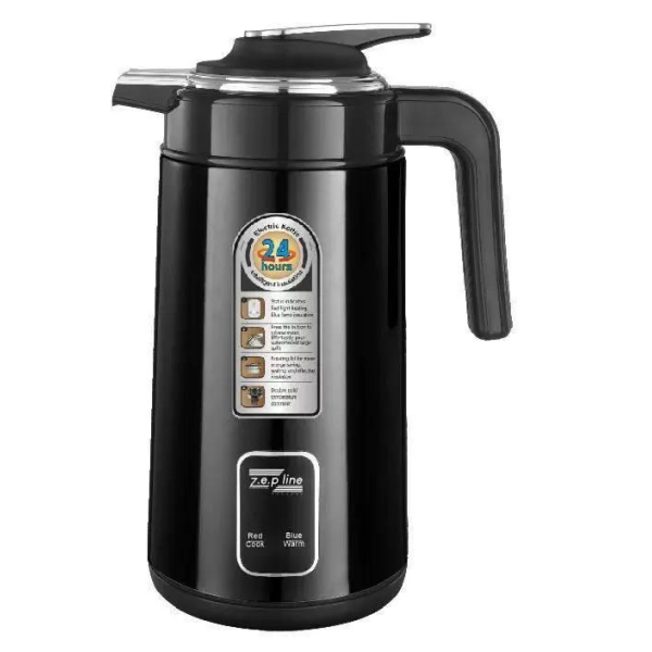 Термос електричний термопот Zepline ZP-106 нержавіюча сталь 3 л чорний