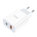 Зарядний блок живлення USB+Type-C HOCO C97A 20 W 12 V 1.67 A білий