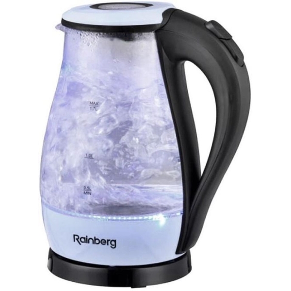 Електрочайник Rainberg RB-914 скло 2 л чорний
