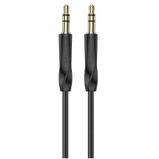 Аудіокабель 3.5 мм AUX/3.5 мм AUX 1 м BOROFONE BL16 чорний
