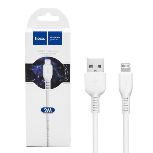 / Кабель HOCO X20 iPhone5 Flash 3 м 2,0 А білий