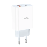 Зарядний блок живлення USB+Type-C HOCO C97A 20 W 12 V 1.67 A білий