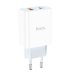 Зарядний блок живлення USB+Type-C HOCO C97A 20 W 12 V 1.67 A білий