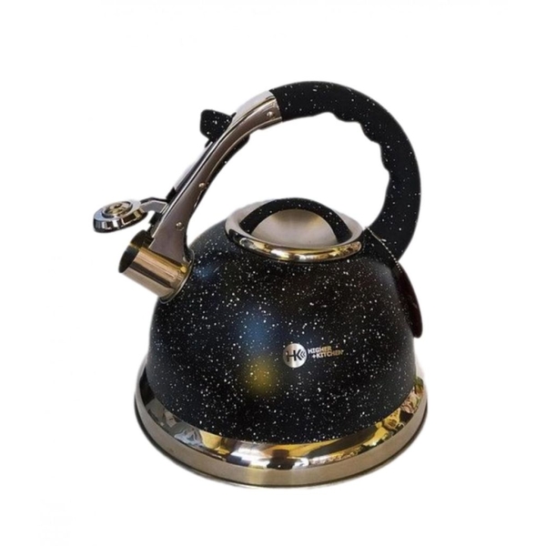 Чайник для плити Higher Kitchen нержавіюча сталь 3.5 л чорний