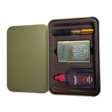 / Подарочная зажигалка бензиновая Украина+бензин+мудштук