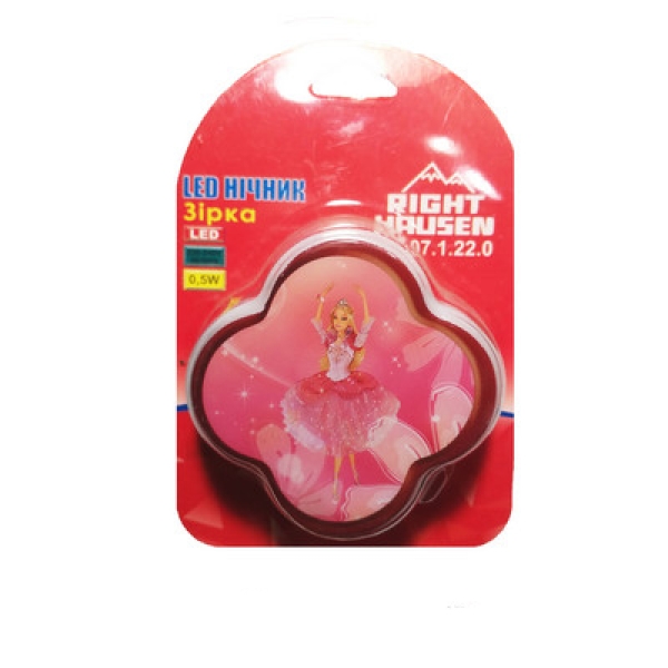 / Нічник рибка 7,5х7,5 рожевий