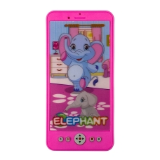 Інтерактивна іграшка телефон 687A Слоник зі звуковими та світловими ефектами 15.5 см рожевий