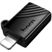 Кардридер зовнішній MicroSD HOCO HB53 Apple Lightning чорний Кардридер зовнішній MicroSD HOCO HB53 Apple Lightning чорний