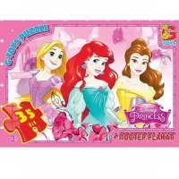 Пазли класичні 35 елементів G-Toys GP-PD90 Принцеси Дісней з постером new