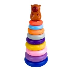 Іграшкова пірамідка Капібара HJ-0619 пластик 8 кілець 31 см різнобарвний