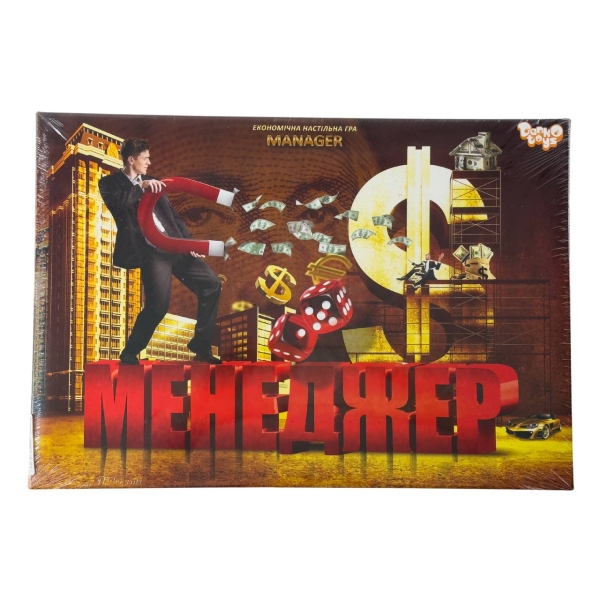 Настільна гра Danko Toys G28-U Менеджер 2-4 гравці для дітей та дорослих
