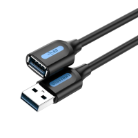 Кабель Vention USB 3.0 A Male to A Female Extension Cable 3M black PVC Type (CBHBI) new