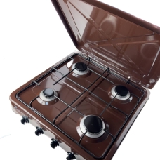 Настільна плита газова  4 конфорки Yucel О-400 метал 1850 Вт коричневий