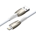 Кабель USB/Apple Lightning 1 м Baseus Glimmer 2.4 А білий