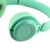 Навушники дитячі бездротові накладні MZ-08M LED MP3 Bluetooth з вушками зелений